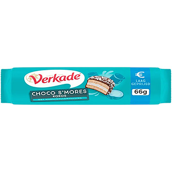 Verkade Choco s'mores kokos marshmallow 66g