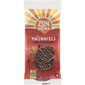 Zonnatura Mørk chokolade majsvaffel 75g