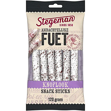 Stegeman Ambachtelijke fuet sticks knoflook 120g