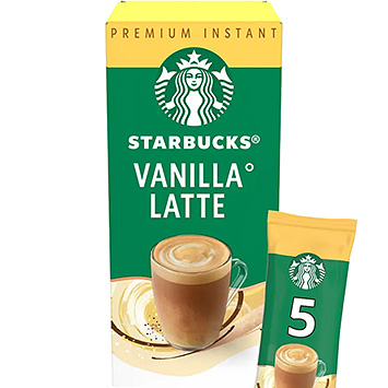 Starbucks Vanilje latte instant sticks 108g