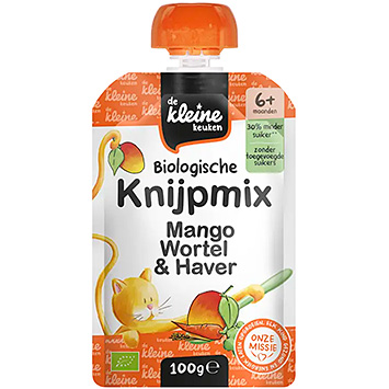 De Kleine Keuken Squeeze mix mango gulerod & havre 6m+ 100g