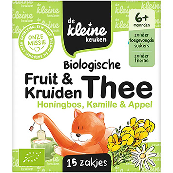 De Kleine Keuken Biologische thee honingbos kamille 6m+ 20g