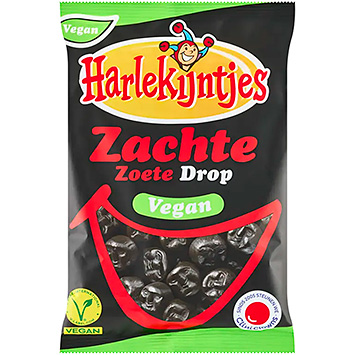 Harlekijntjes Blød sød lakrids vegansk 300g
