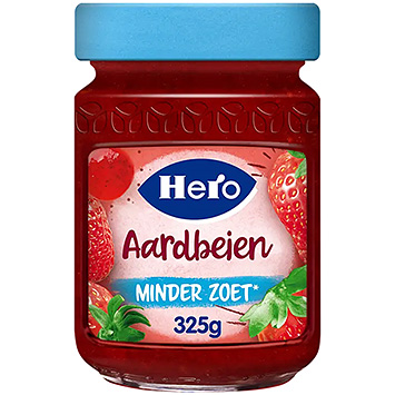 Hero Mindre sød jordbærsyltetøj 325g