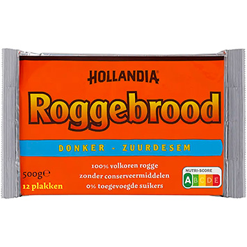 Hollandia Roggebrood donker zuurdesem 500g