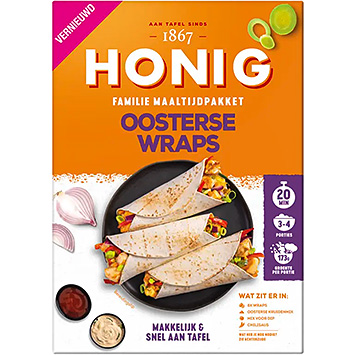 Honig Familie maaltijdpakket Oosterse wraps 357g