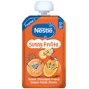 Nestlé Sunny fruits knijpfruit banaan 12m+ 110g