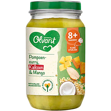 Olvarit Græskarkarry med kalkun og mango 8 måneder+ 200g
