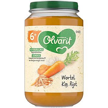 Olvarit Gulerodskyllingris 6m+ 200g