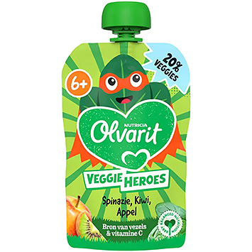 Olvarit Press frugt spinat kiwi æble 6m+ 100g