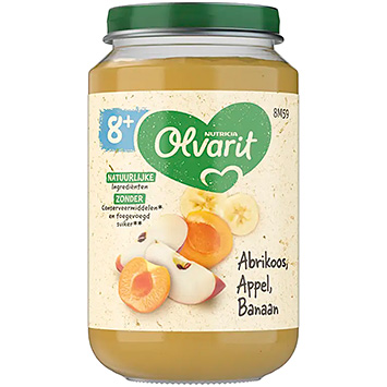 Olvarit Abrikos æble banan 8m+ 200g