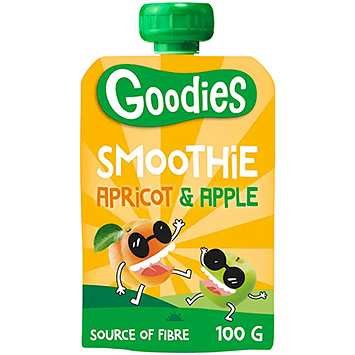 Goodies Knijpfruit smoothie apricot & apple 100g