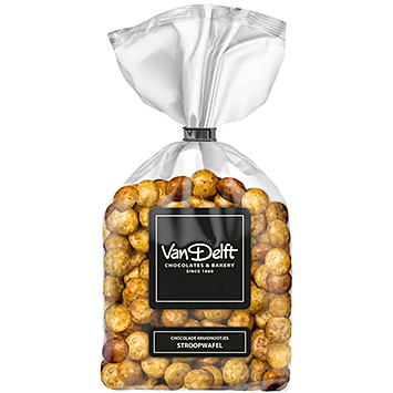 Van Delft Chocolade kruidnootjes stroopwafel 225g