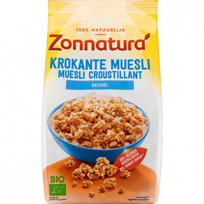 Zonnatura Natural organic crunchy muesli 375g Holland Supermarket