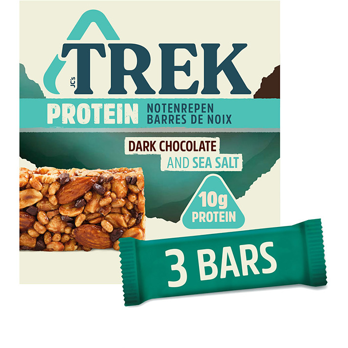 Trek Protein nut bars dark choc sea salt 150g Holland Supermarket